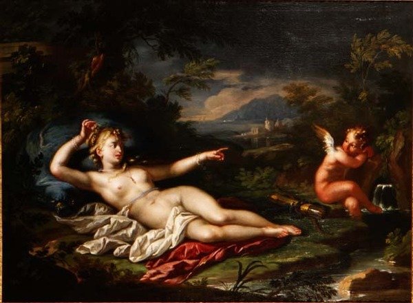 Vénus et Cupidon - Italian School