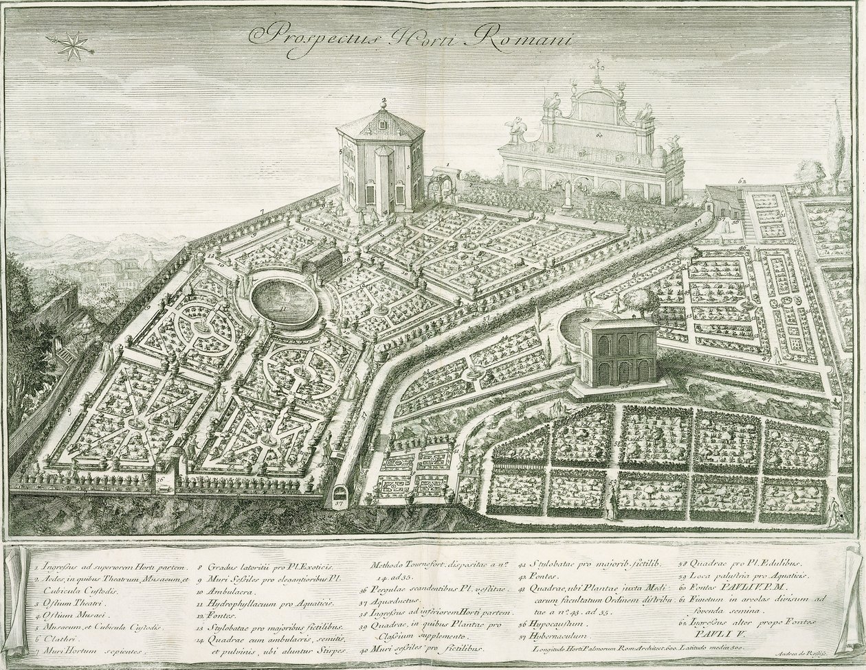 Vue du jardin romain - Italian School