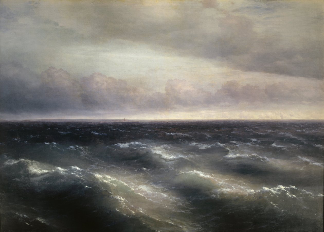Mer Noire (une tempête commence à se lever sur la mer Noire) - Ivan Konstantinovich Aivazovsky