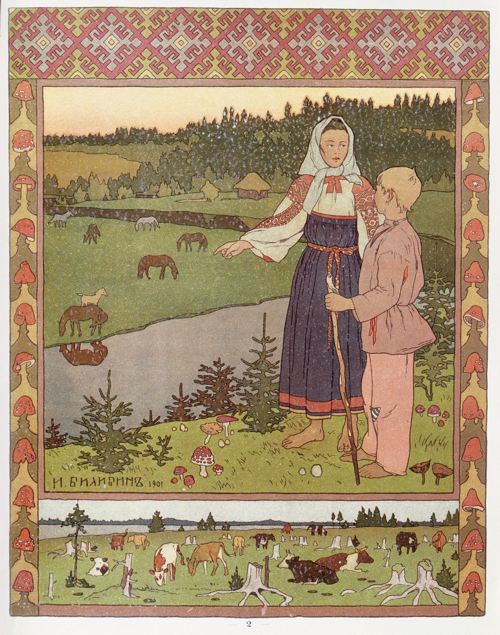 Alionouchka et Ivanouchka, 1901 - Ivan Yakovlevich Bilibin