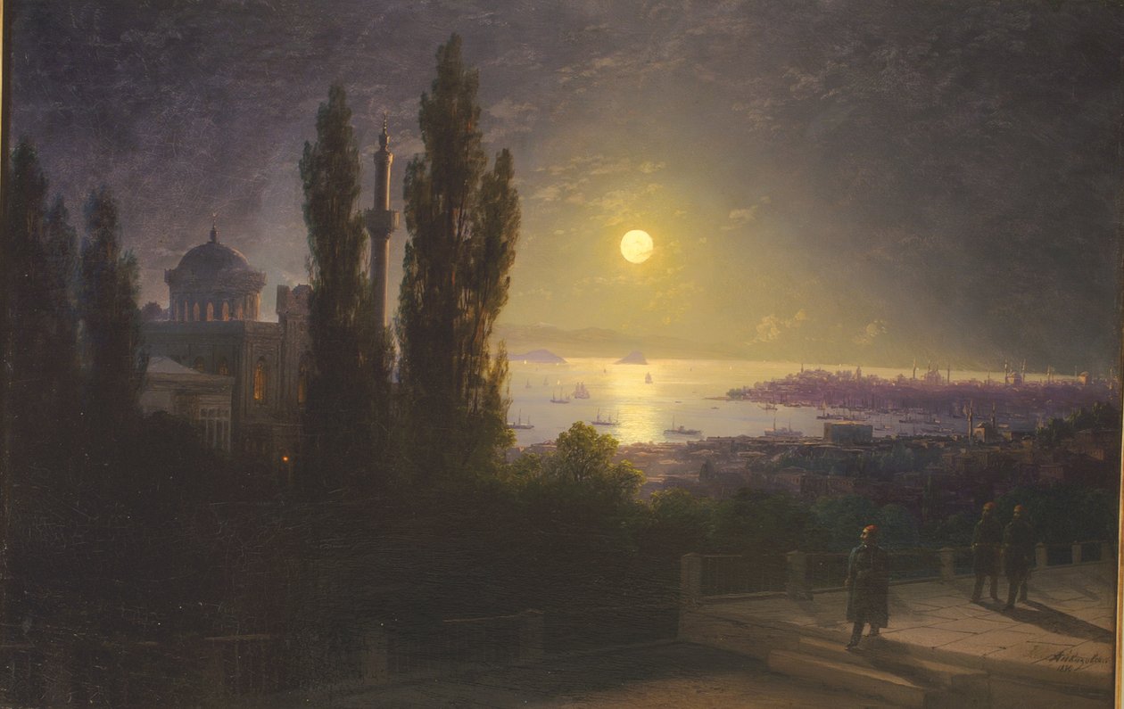Estonien : "Le détroit du Bosphore la nuit". - Ivan Aivazovsky