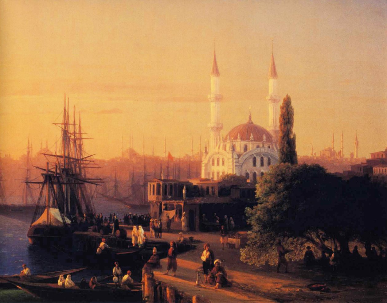 Panorama de Constantinopole (détail) - Ivan Aivazovsky