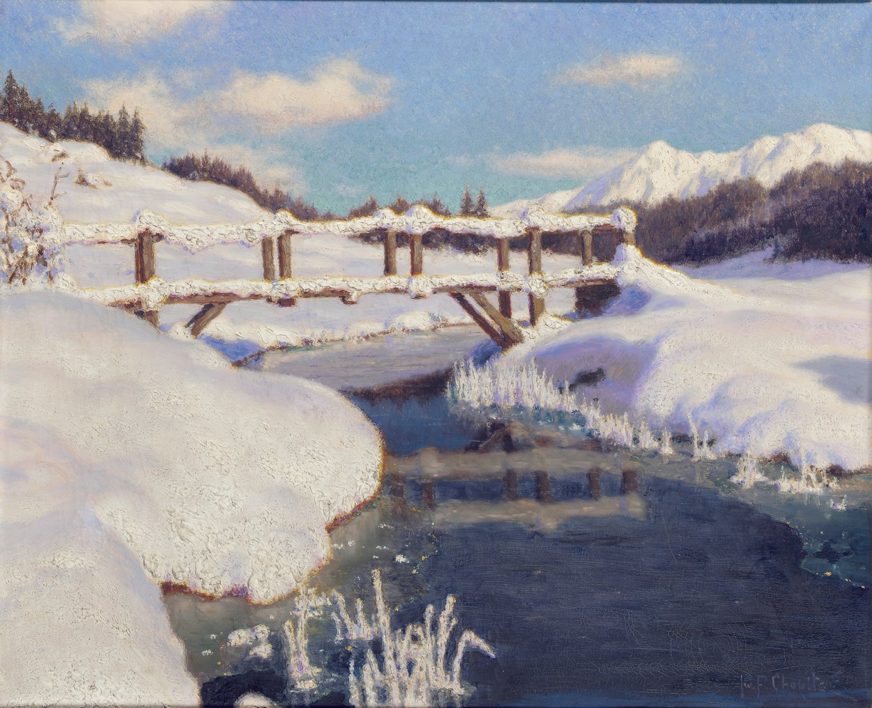 Soleil sur la neige, Suisse - Ivan Fedorovich Choultse
