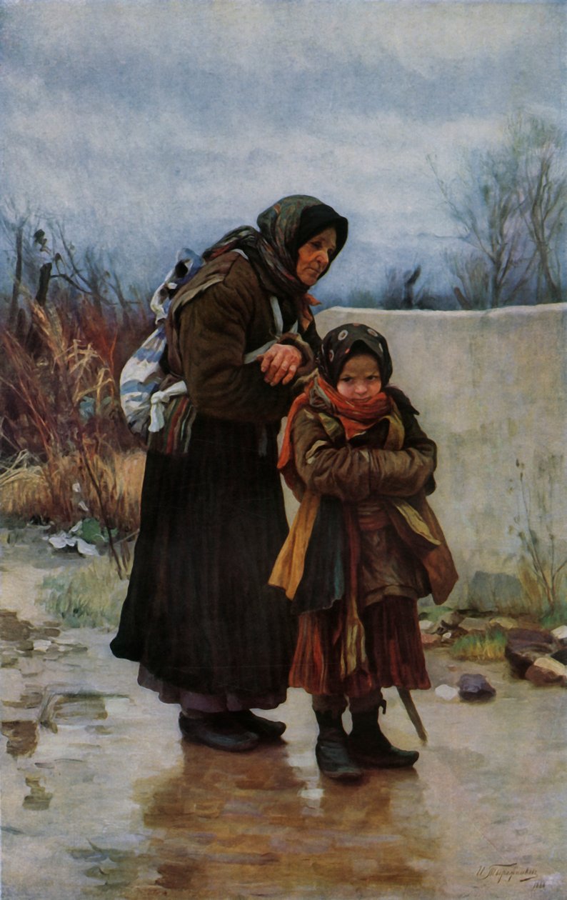 Grand-mère et petit-enfant, années 1880, 1965 - Ivan Ivanovic Tvoroznikov