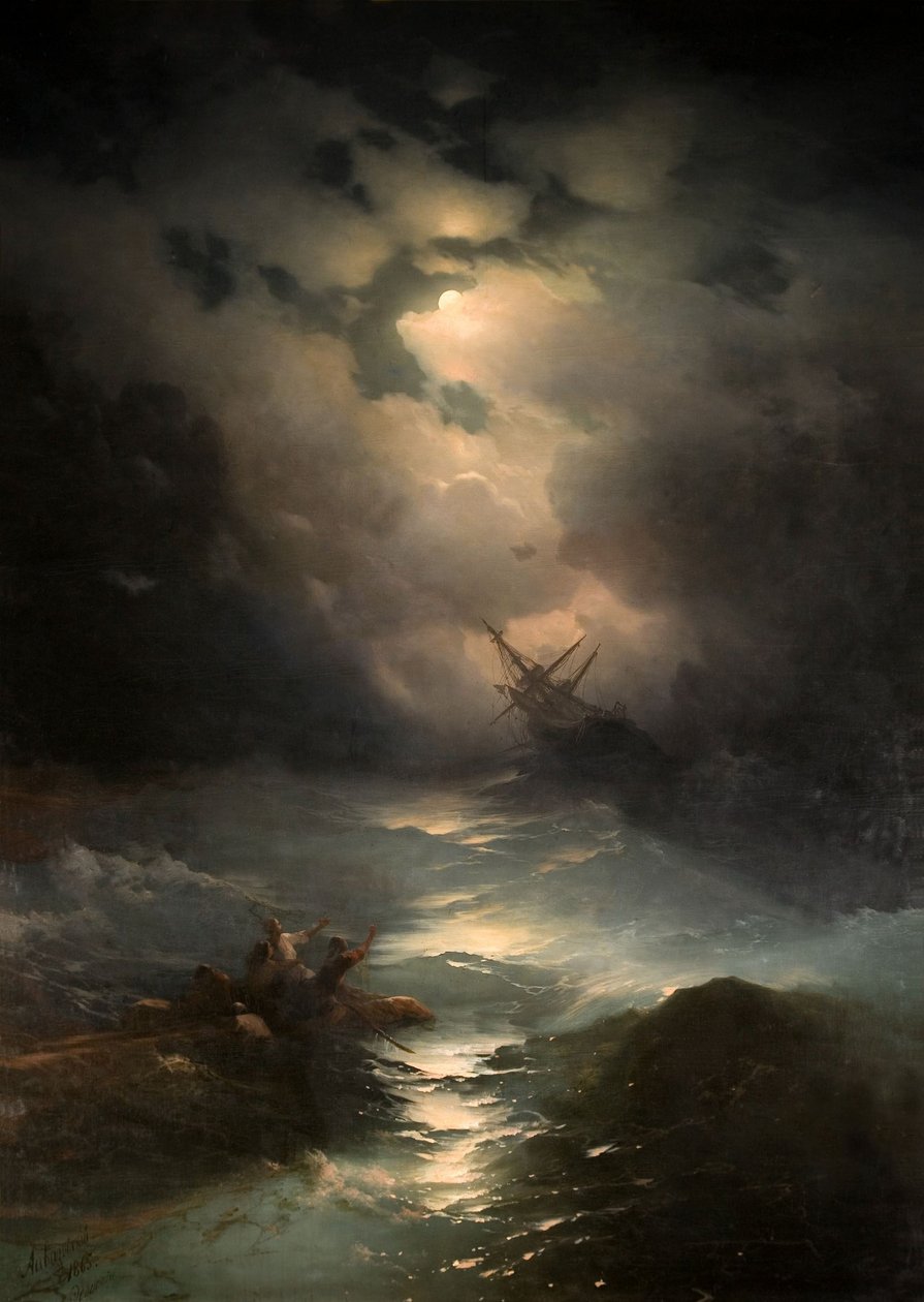 Tempête en mer du Nord, 1865 - Ivan Konstantinovich Aivazovsky