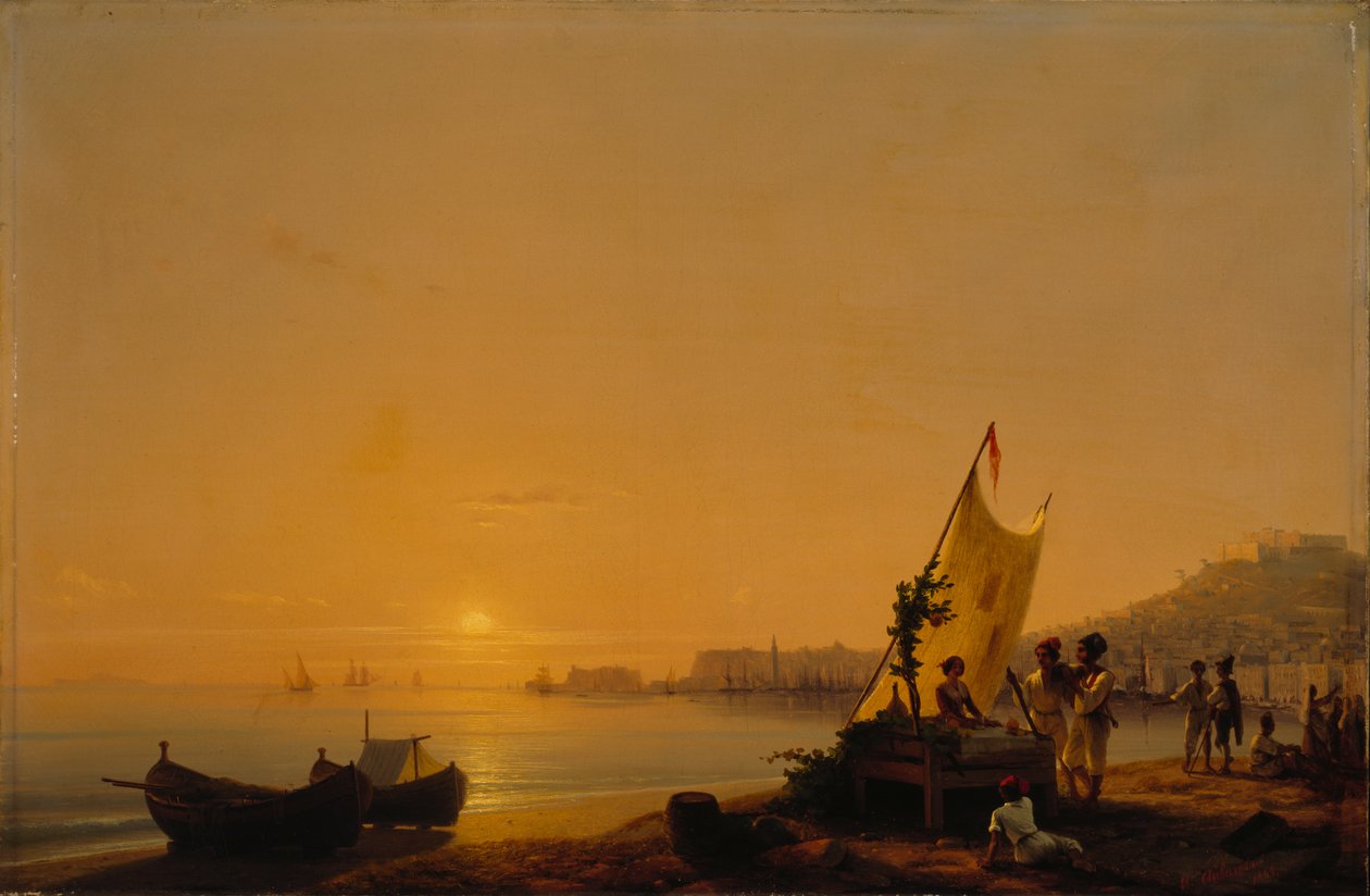 La baie de Naples, 1844 - Ivan Konstantinovich Aivazovsky