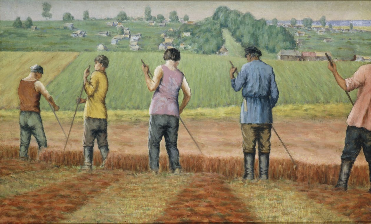Les faucheurs, années 1930 - Ivan Vassilyevich Klyun