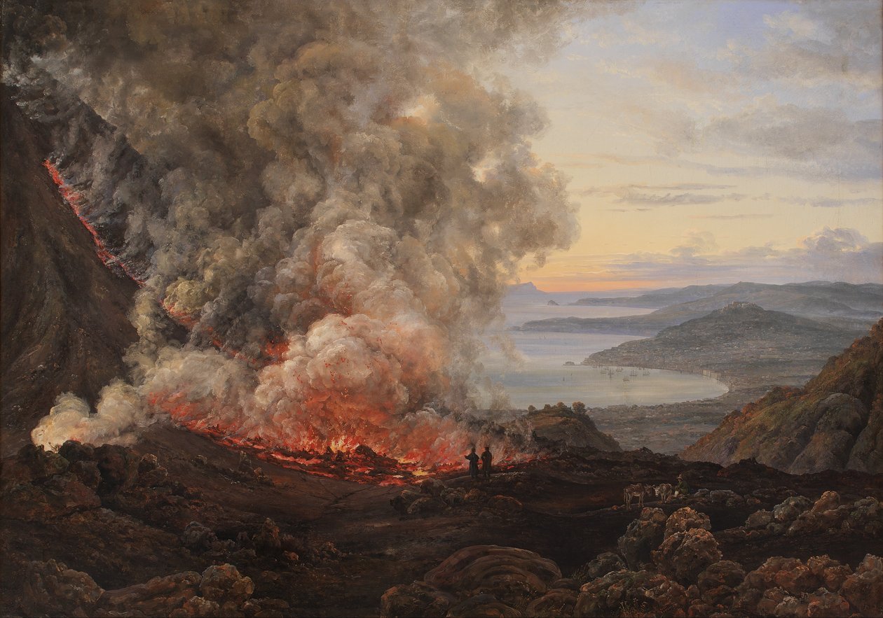 Éruption du volcan Vésuve - Johan Christian Dahl