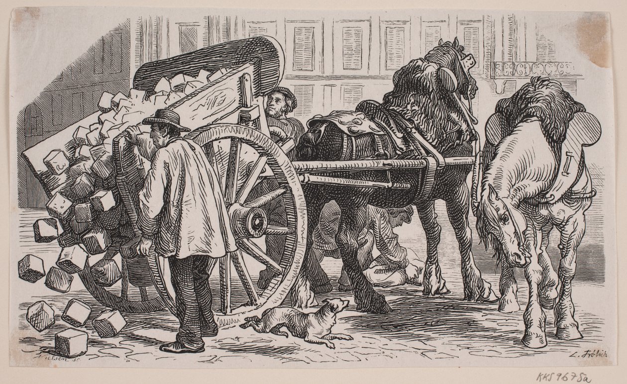 Chariot de travail à Paris - J.C. Nielsen