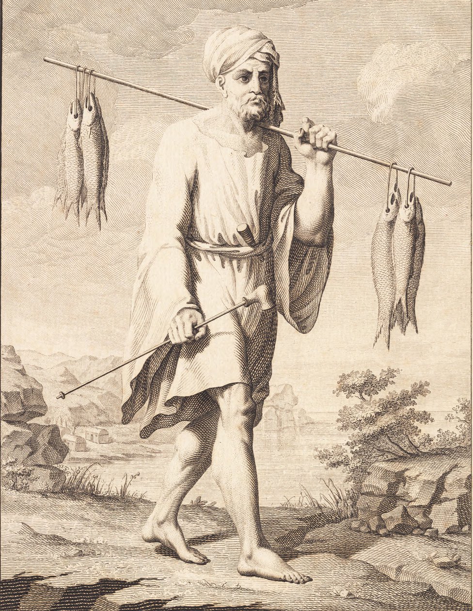 Un pêcheur arabe - J.F. Clemens