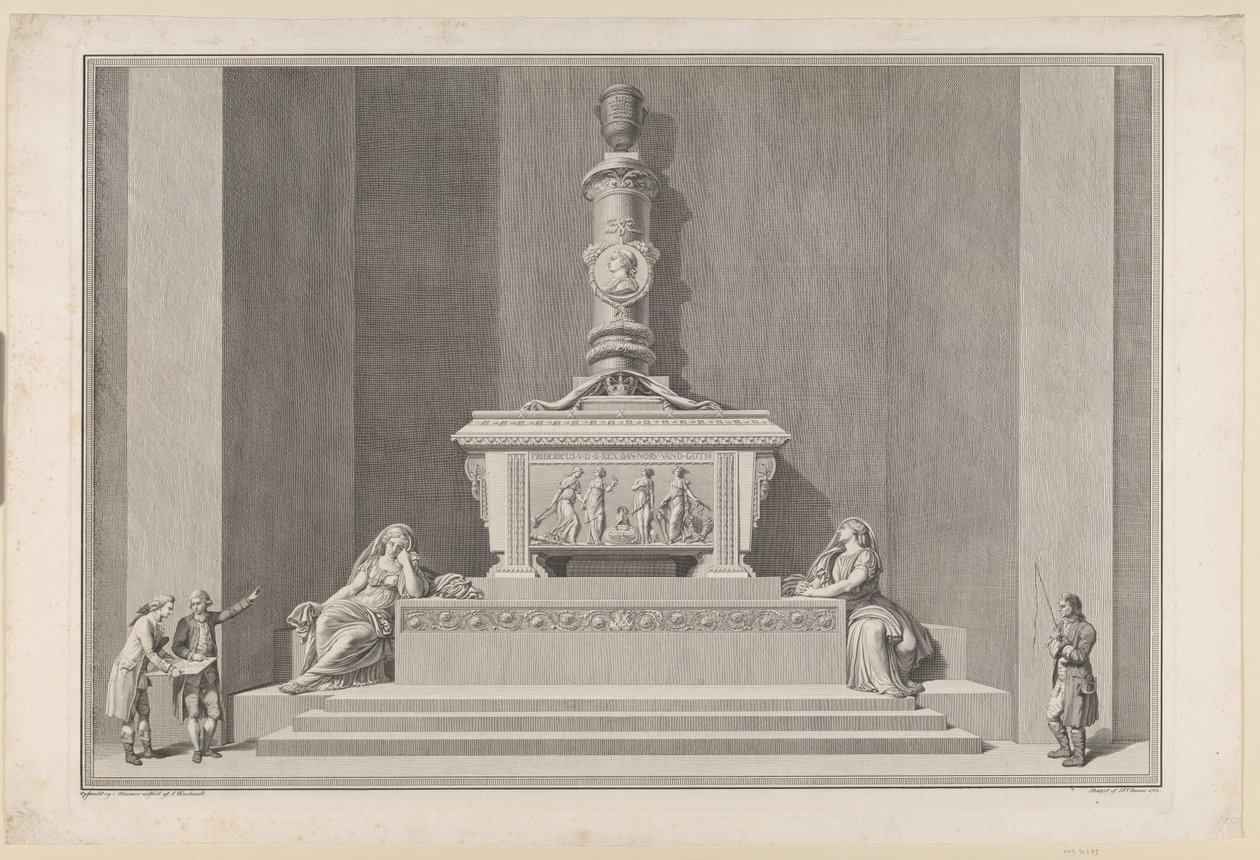 Monument funéraire de Frederik V dans la cathédrale de Roskilde - J.F. Clemens