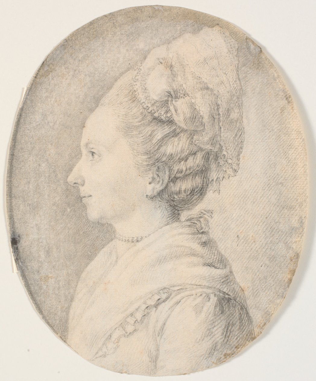 Portrait de femme. Profil à gauche - J.F. Clemens