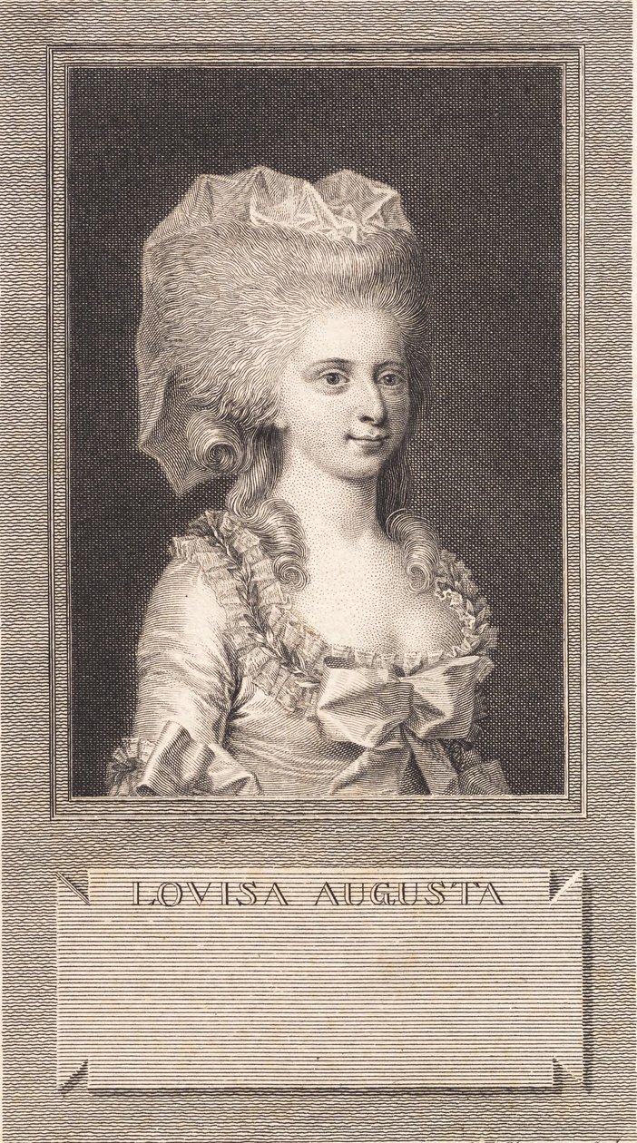Portrait de la princesse Louise Augusta - J.F. Clemens