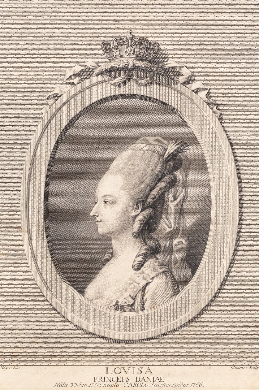 Princesse Louise, épouse de Carl de Hesse - J.F. Clemens