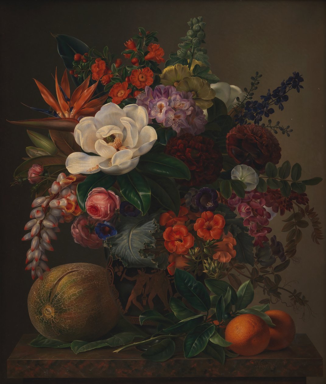 Fleurs dans un vase - J.L. Jensen