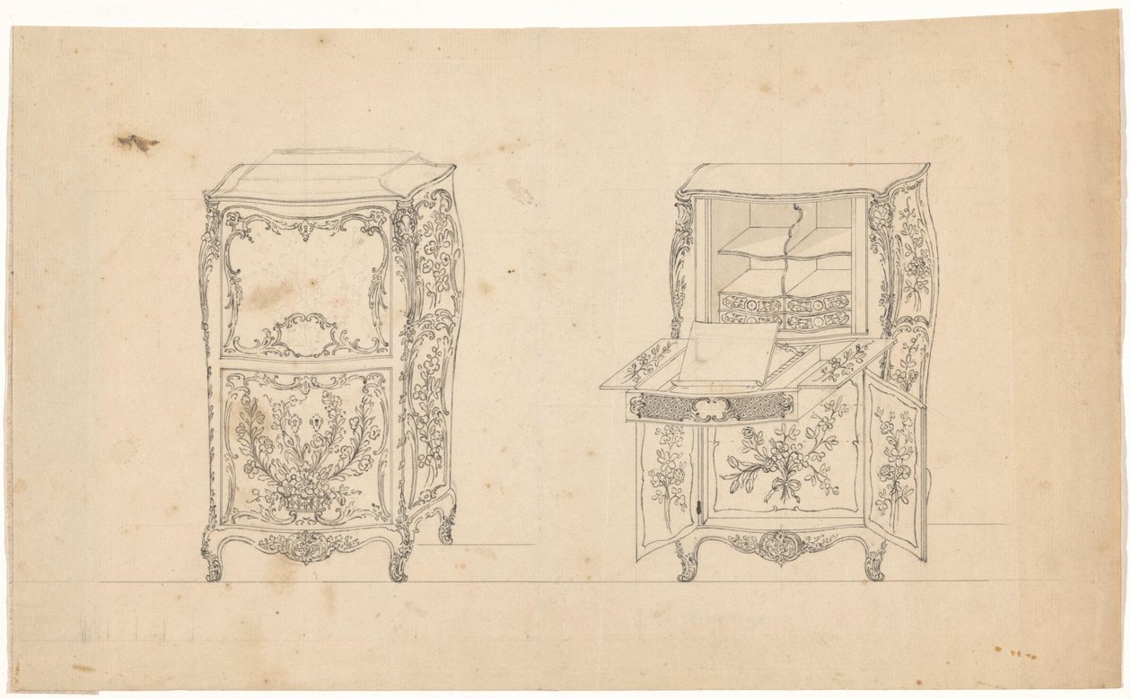 Deux secrétaires - J.L. Th. Baijer (attributed to)