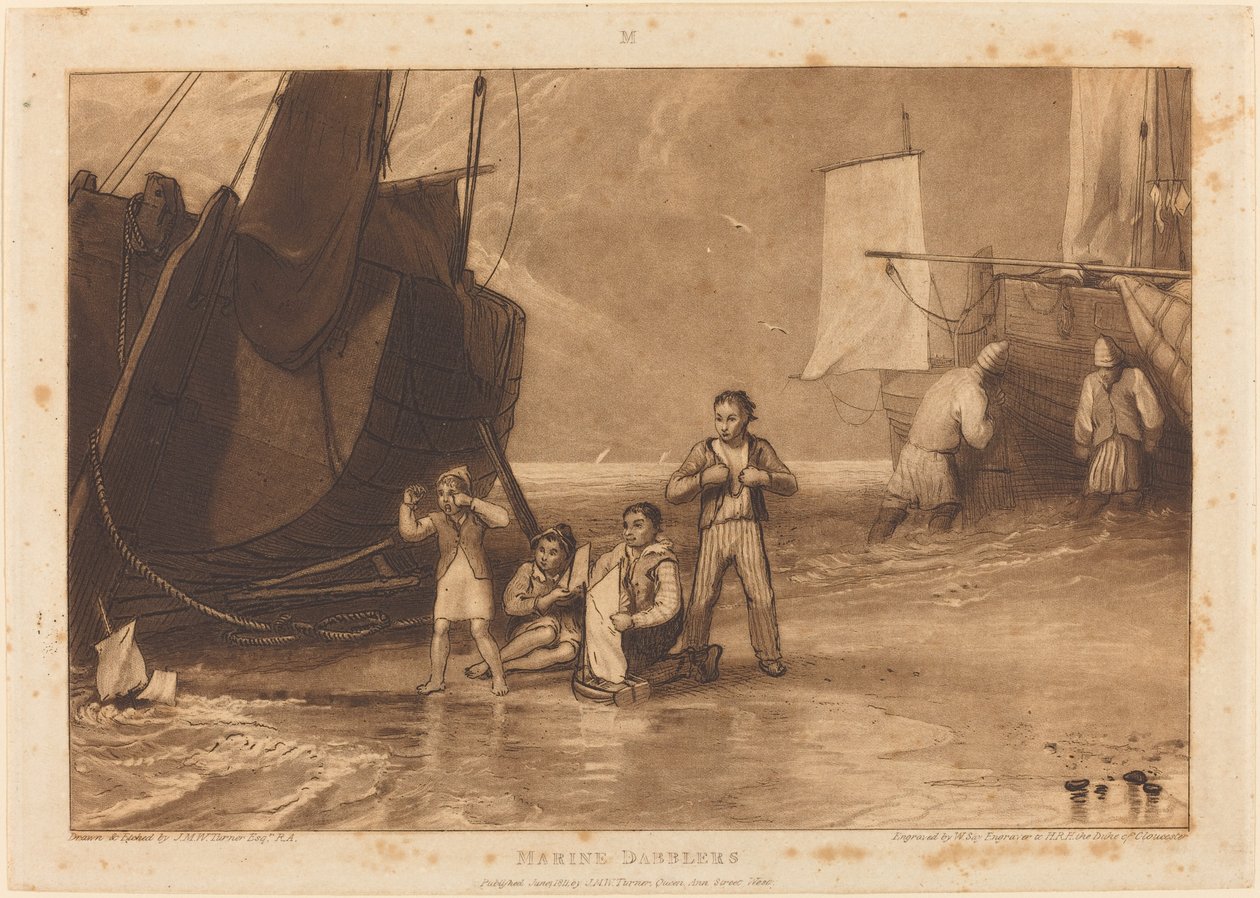 Marins amateurs, publié en 1811 - Joseph Mallord William Turner