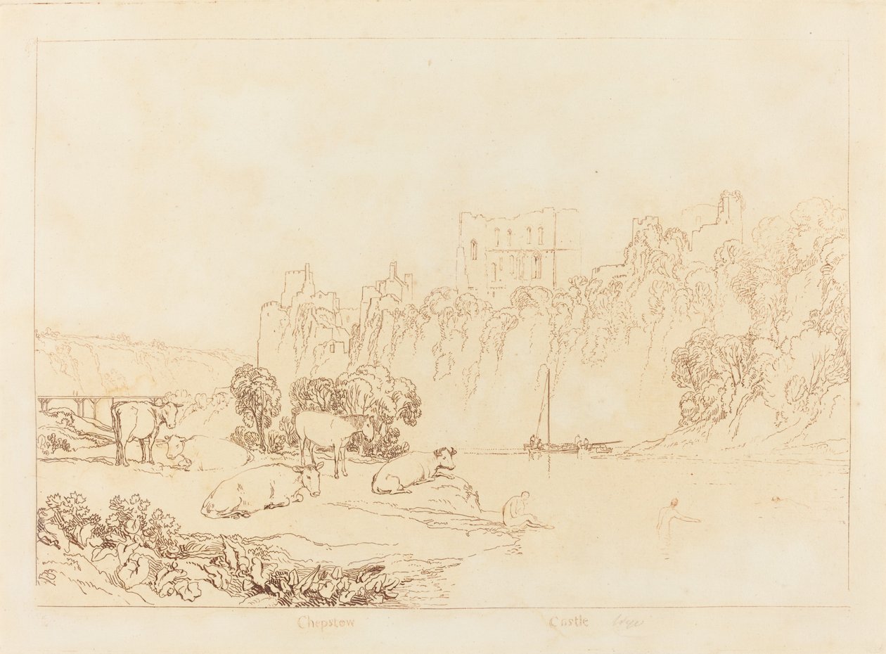 Rivière Wye, publié en 1812 - Joseph Mallord William Turner