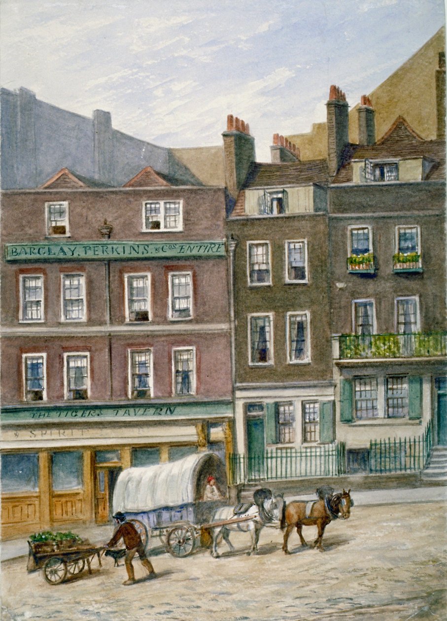 La Taverne du Tigre, Tower Dock, Londres, 1868 - JT Wilson