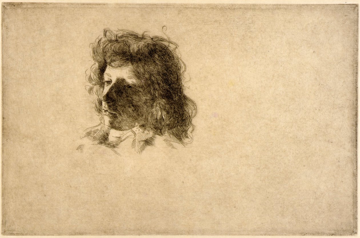 Une tête - J. Alden Weir