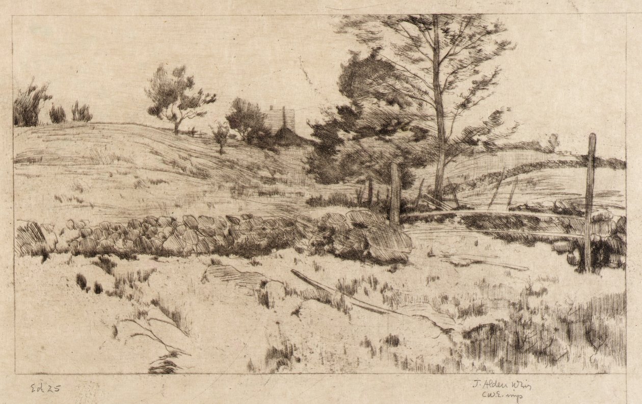 Paysage (croquis des champs) - J. Alden Weir