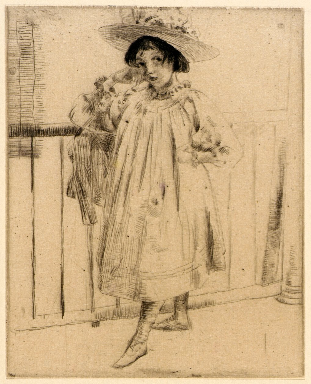 Sous le porche - J. Alden Weir
