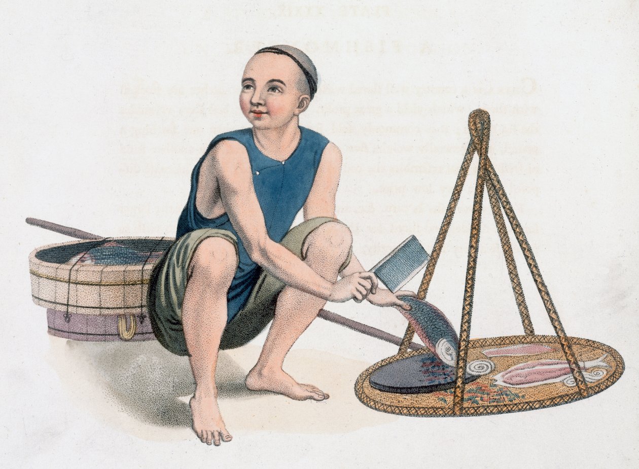 Un poissonnier - J Dadley