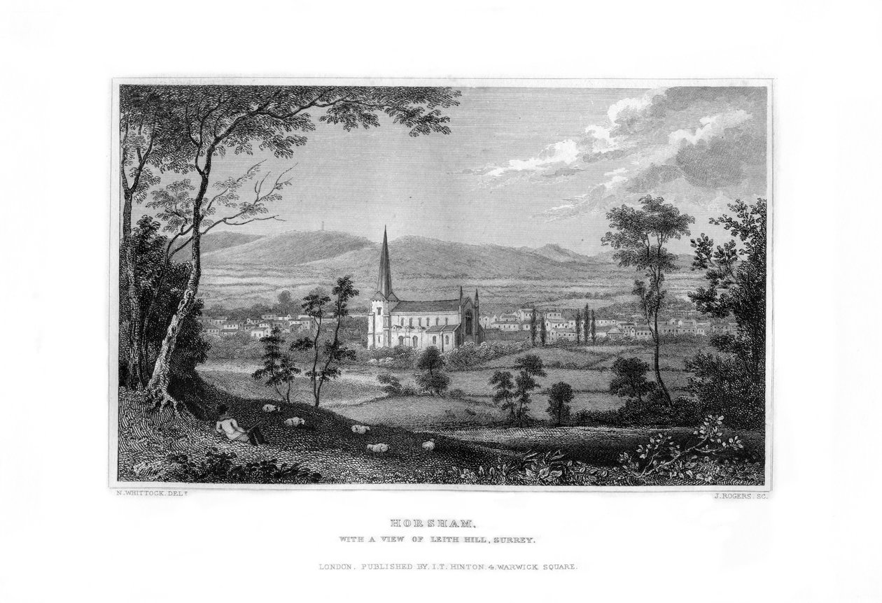 Horsham, West Sussex, Angleterre, 1829 - J. Rogers
