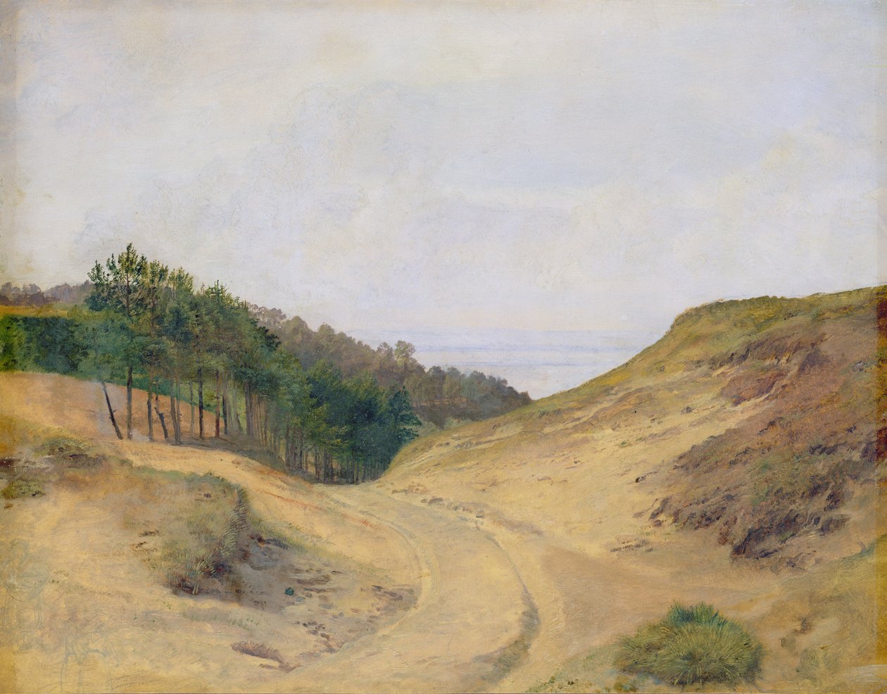 Le Passage étroit à Blankenese, 1840 - Jacob Gensler