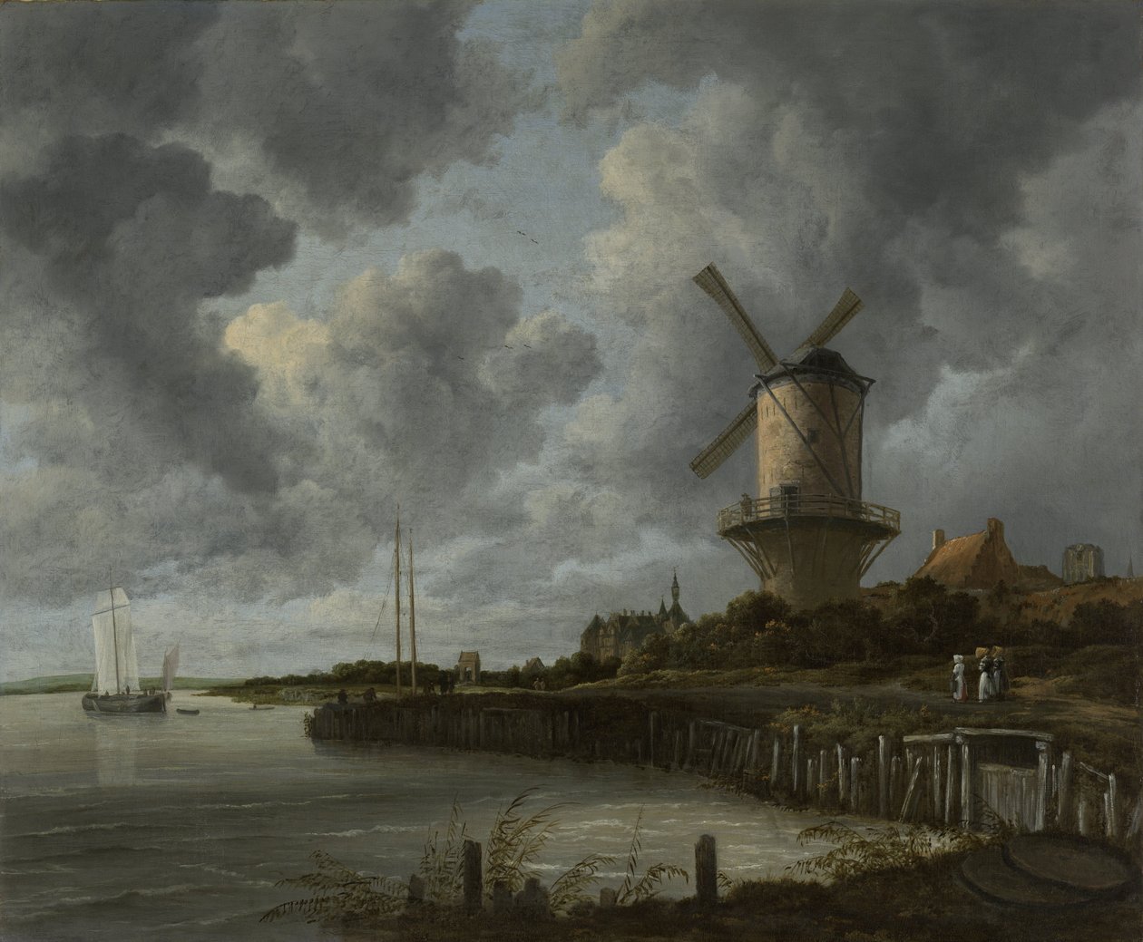 Le moulin à vent de Wijk bij Duurstede, vers 1668-70 - Jacob van Ruisdael