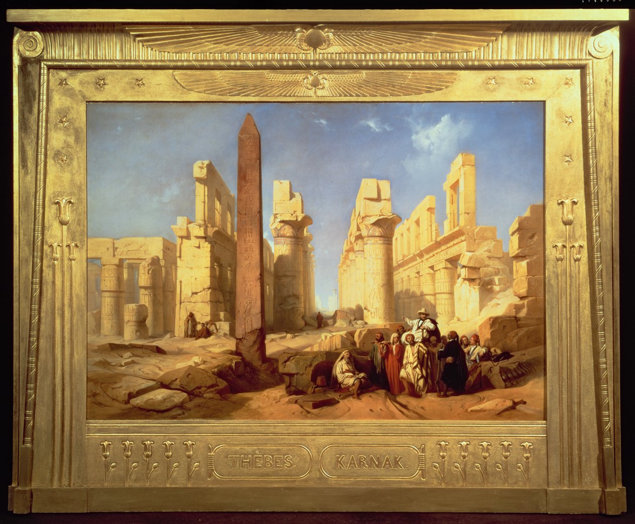 Les Ruines du Palais de Karnak à Thèbes, 1856 - Jacob Jacobs