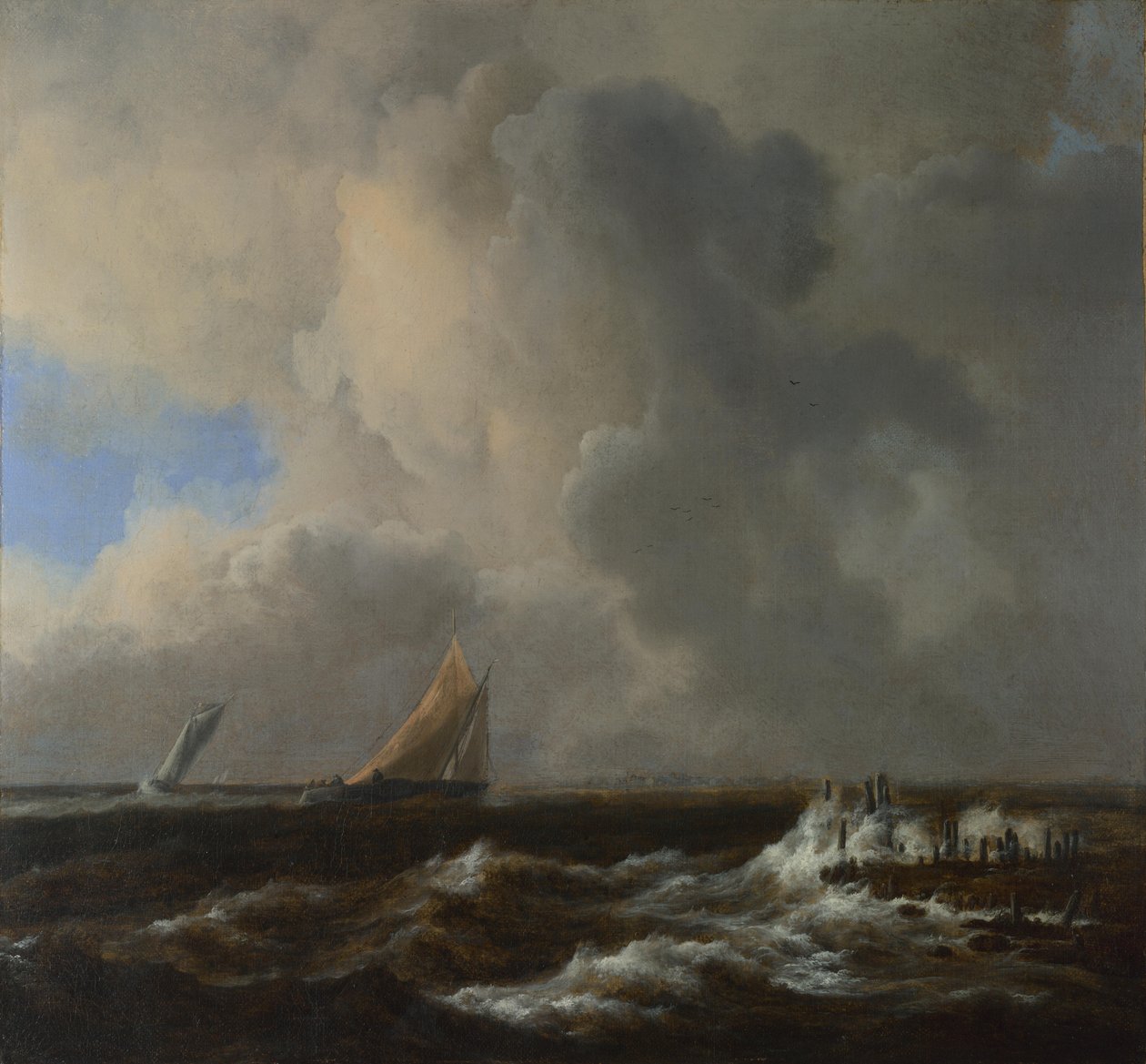 Navires par une brise fraîche - Jacob van Ruisdael