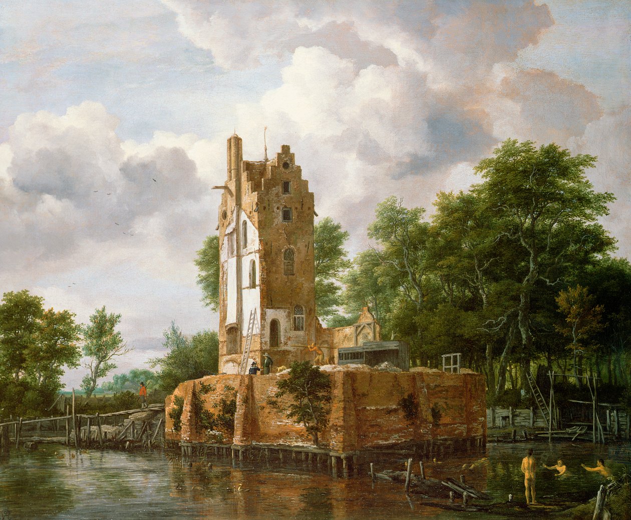 Vue du château de Kostverloren sur l