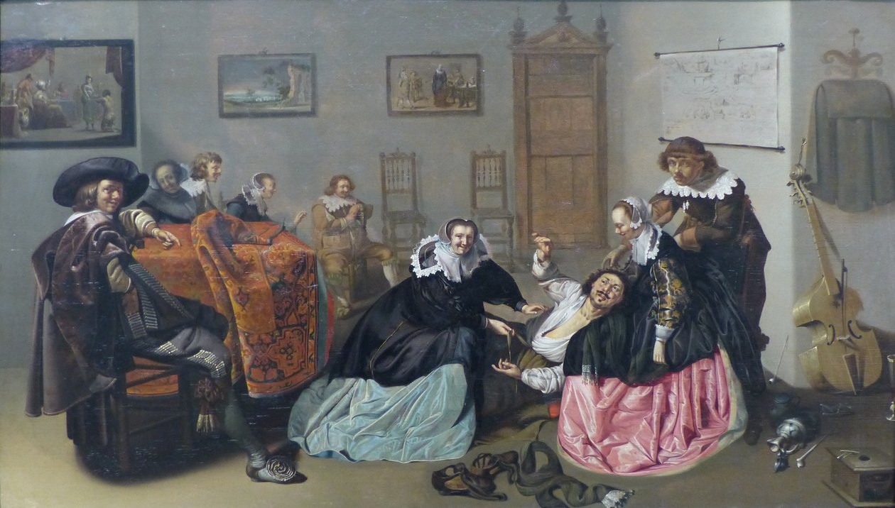 French: Scène galante Brothel Scene - Jacob Duck