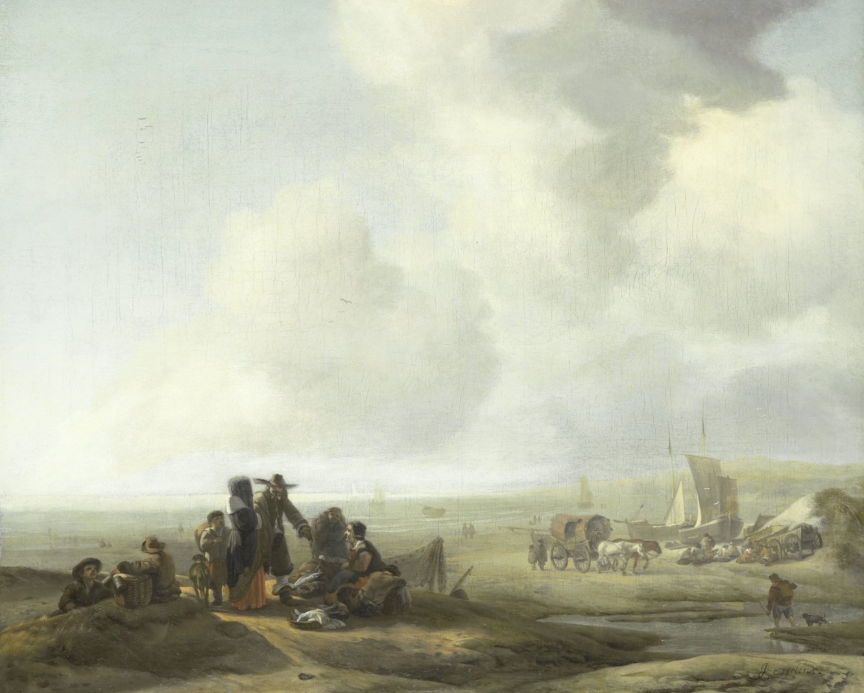 Vue sur la plage - Jacob Esselens