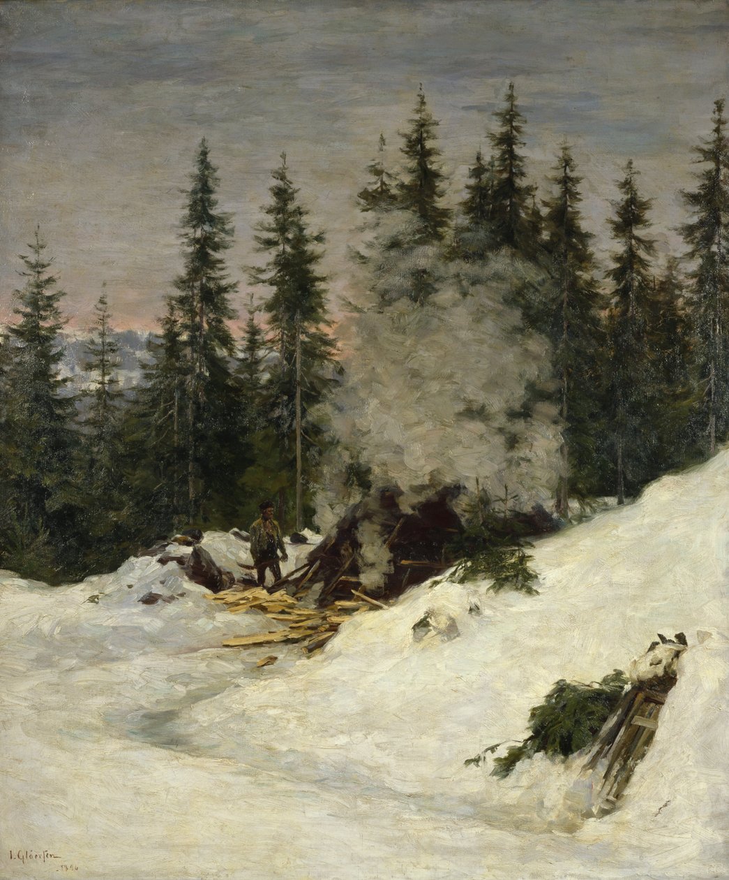 Brûlage de charbon - Jacob Gloersen