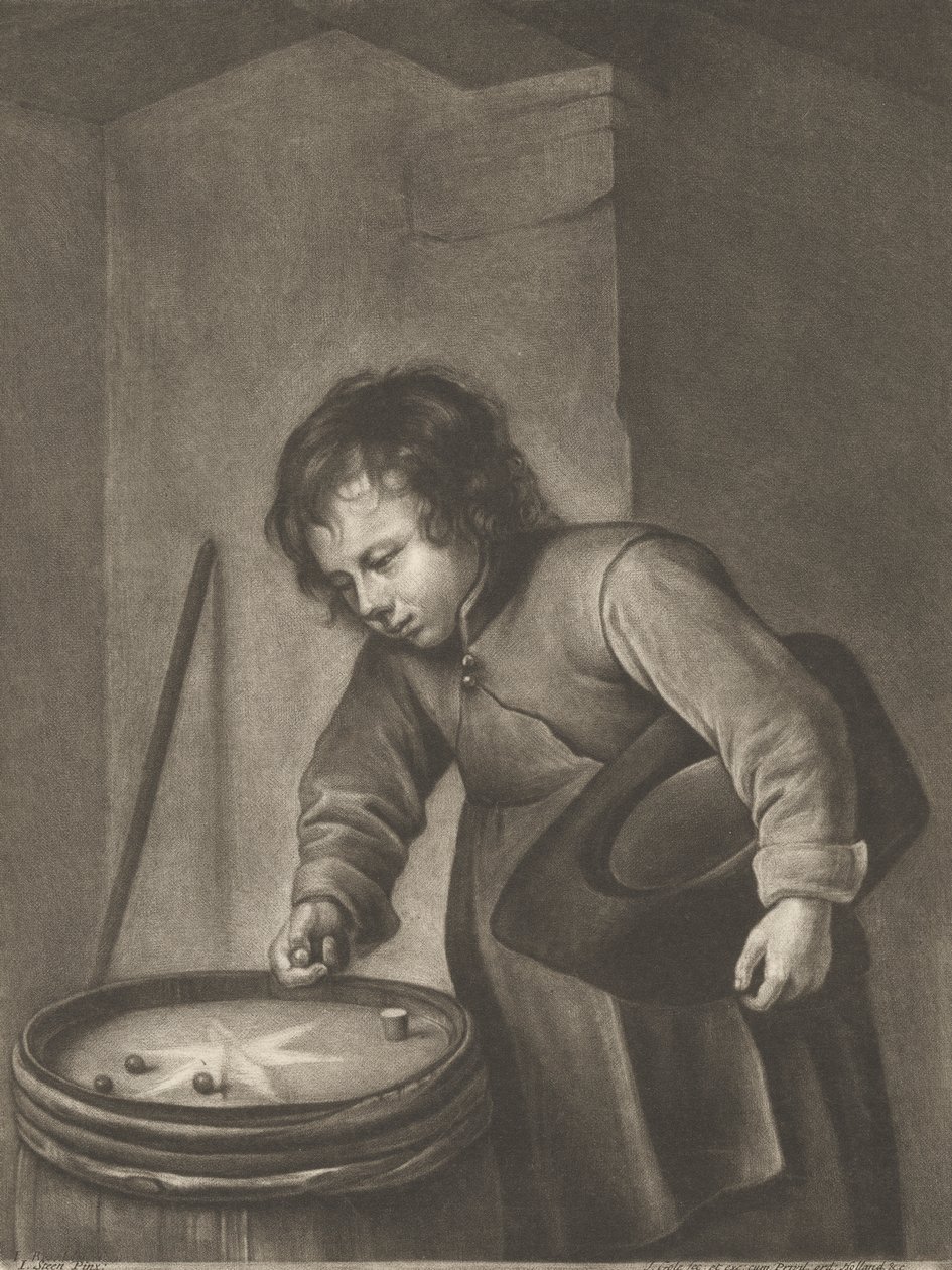 Garçon jouant aux billes - Jacob Gole