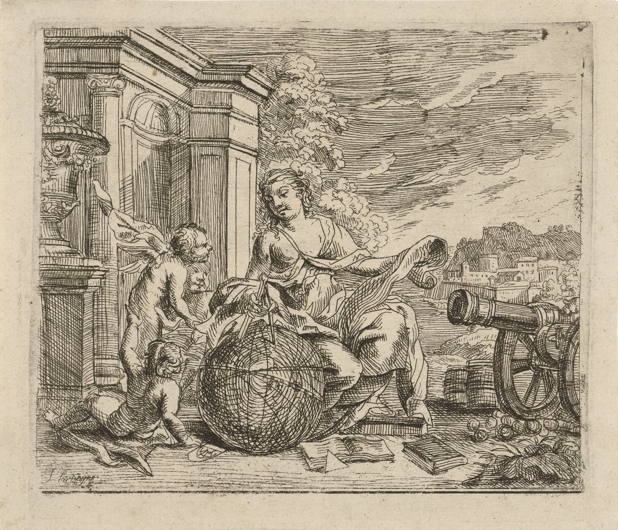 Allégorie de la géométrie - Jacob Herreyns (I)