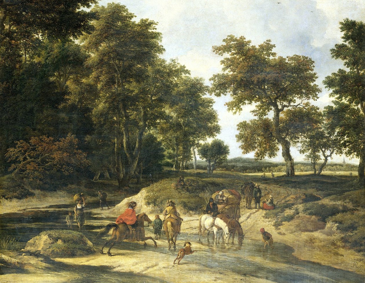 Le gué - Jacob van Ruisdael