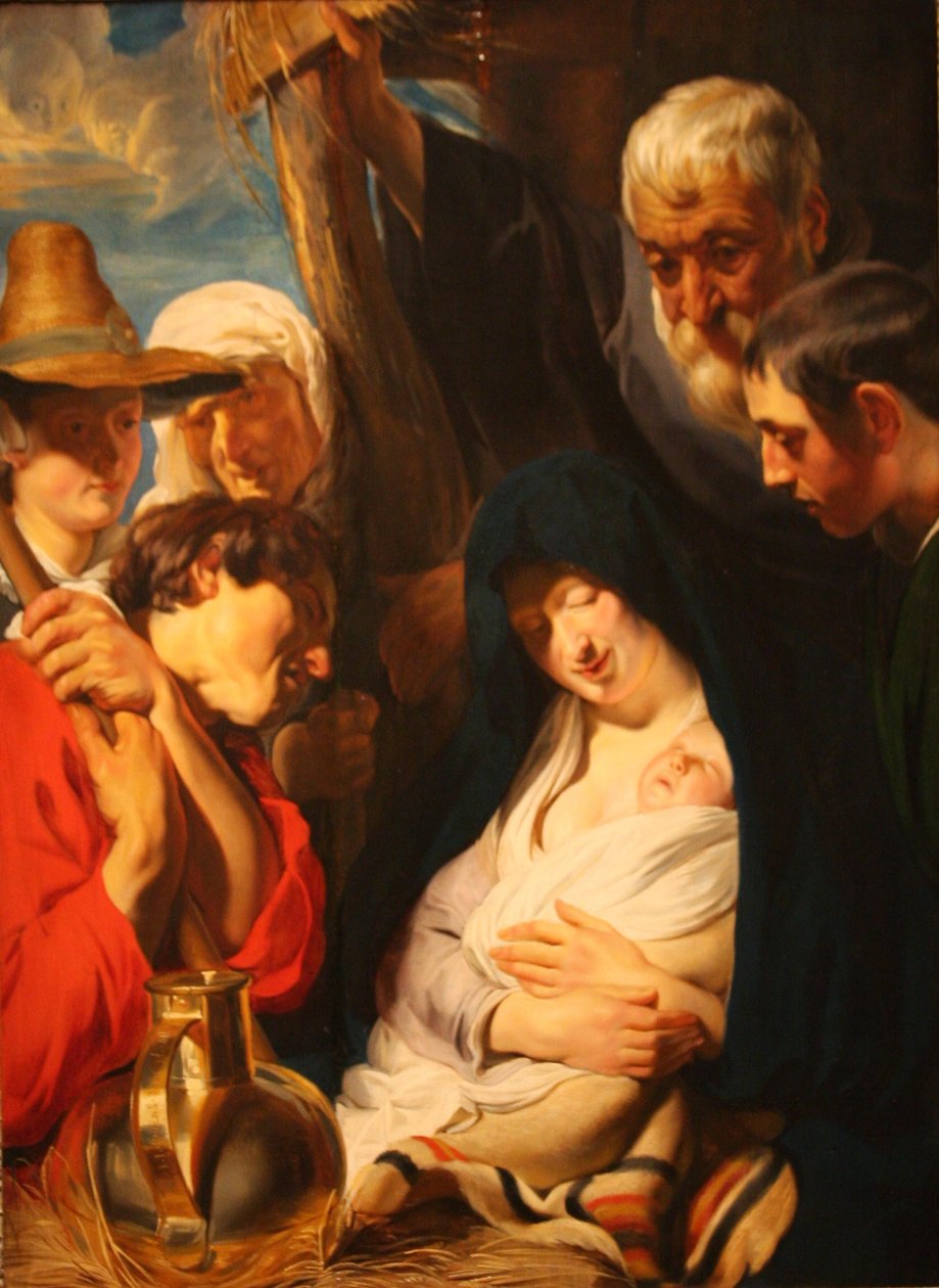 Adoration des bergers - Jacob Jordaens