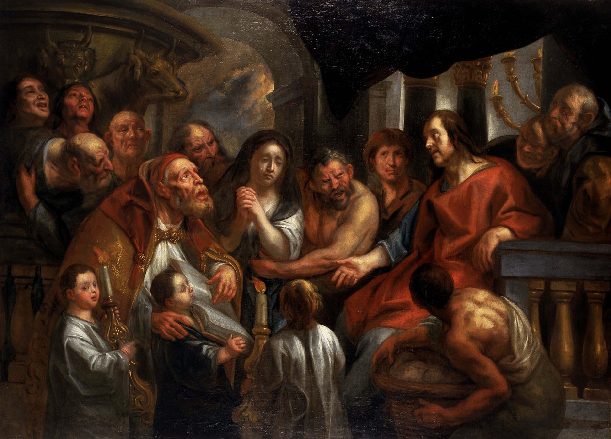 Le Christ et la femme adultère - Jacob Jordaens