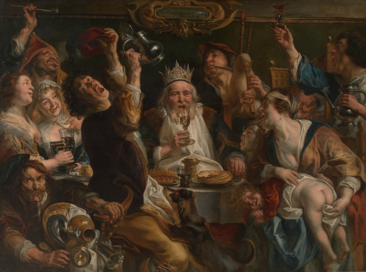 Le roi boit - Jacob Jordaens