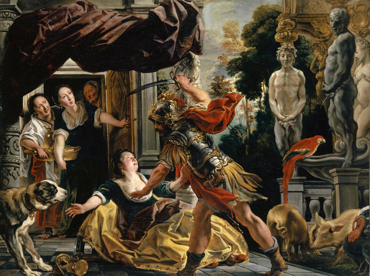 Ulysse menaçant Circé - Jacob Jordaens