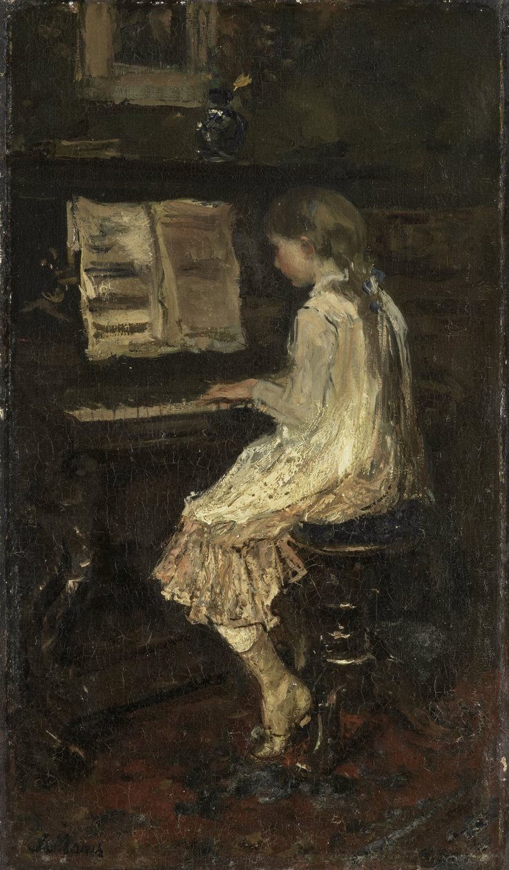 Fille au piano - Jacob Maris