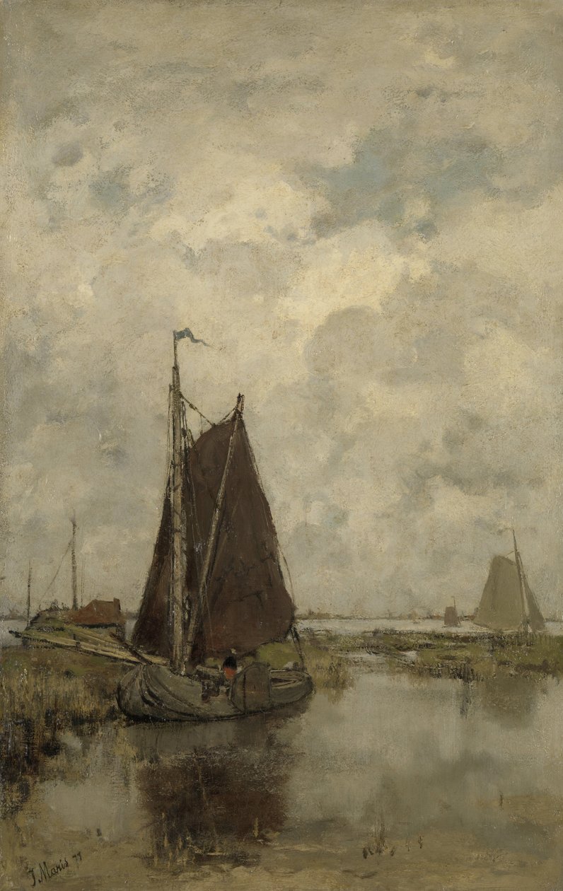 Navires par temps gris - Jacob Maris