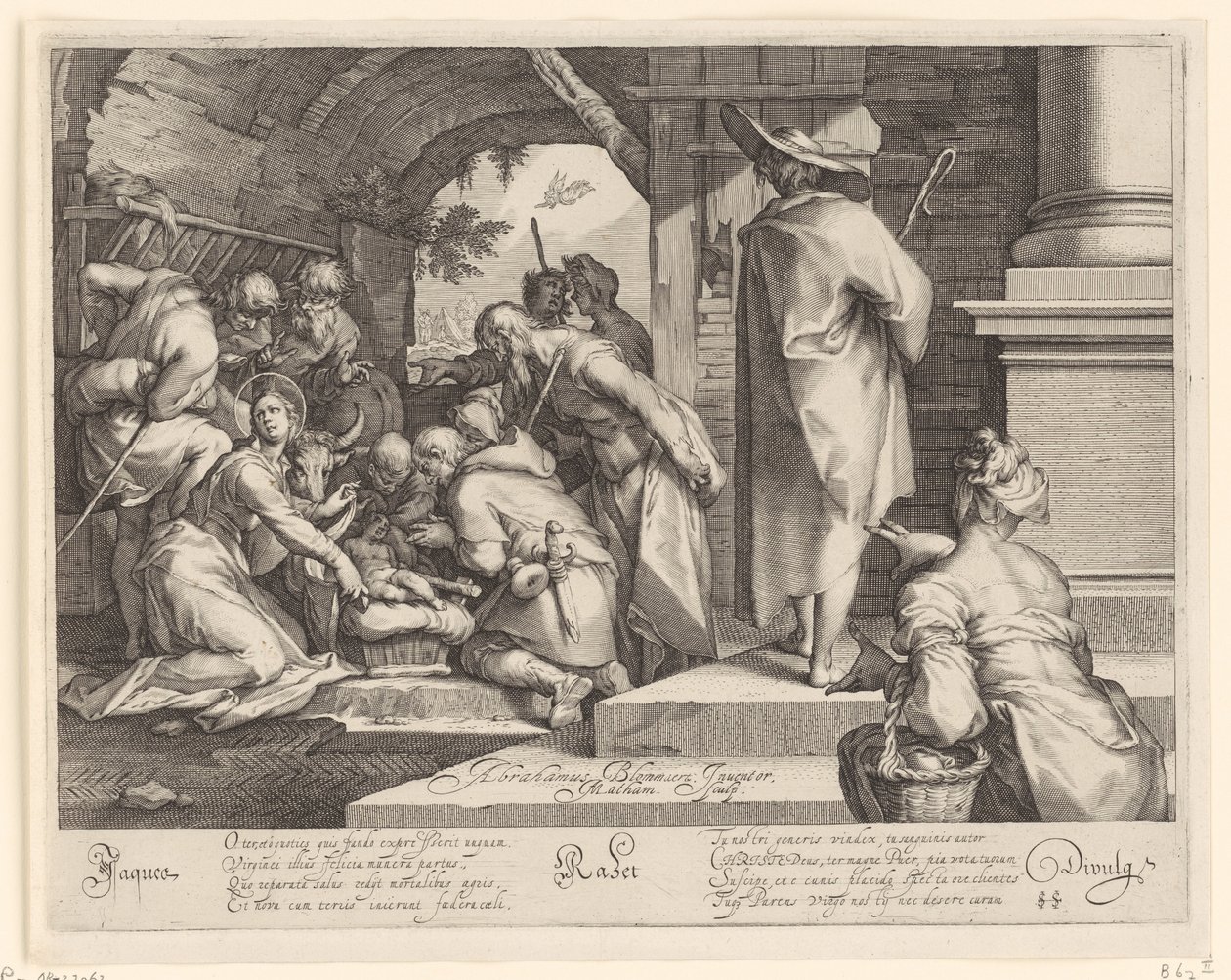 Adoration des bergers - Jacob Matham