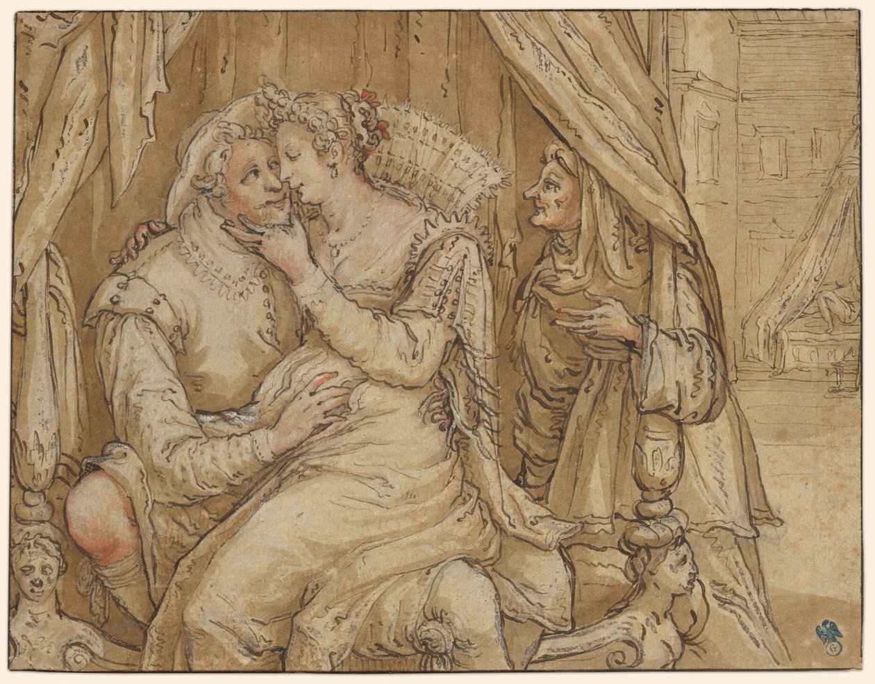 Couple amoureux - Jacob Matham