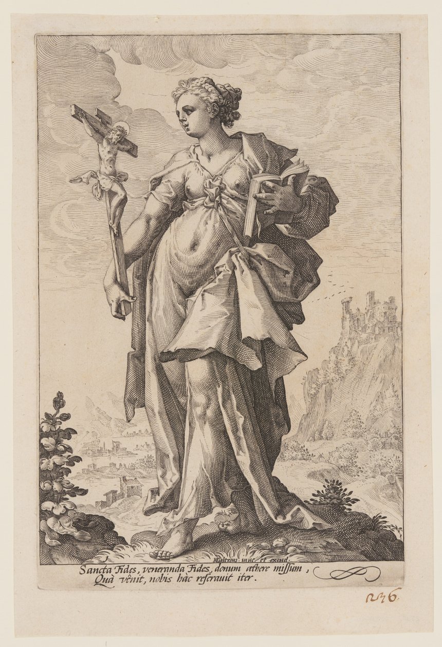 La foi, dans Les vertus - Jacob Matham