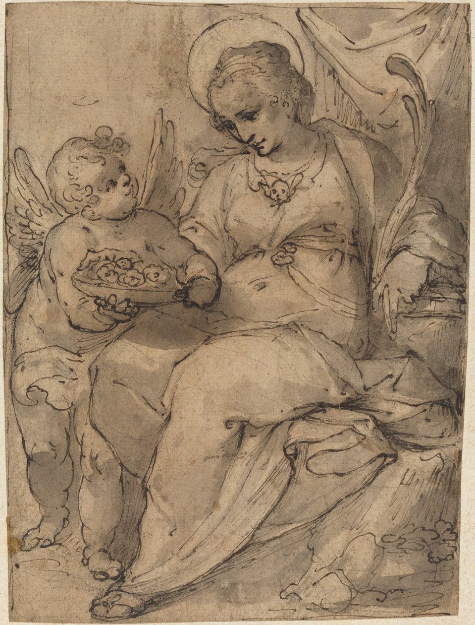 Martyr avec un ange - Jacob Matham