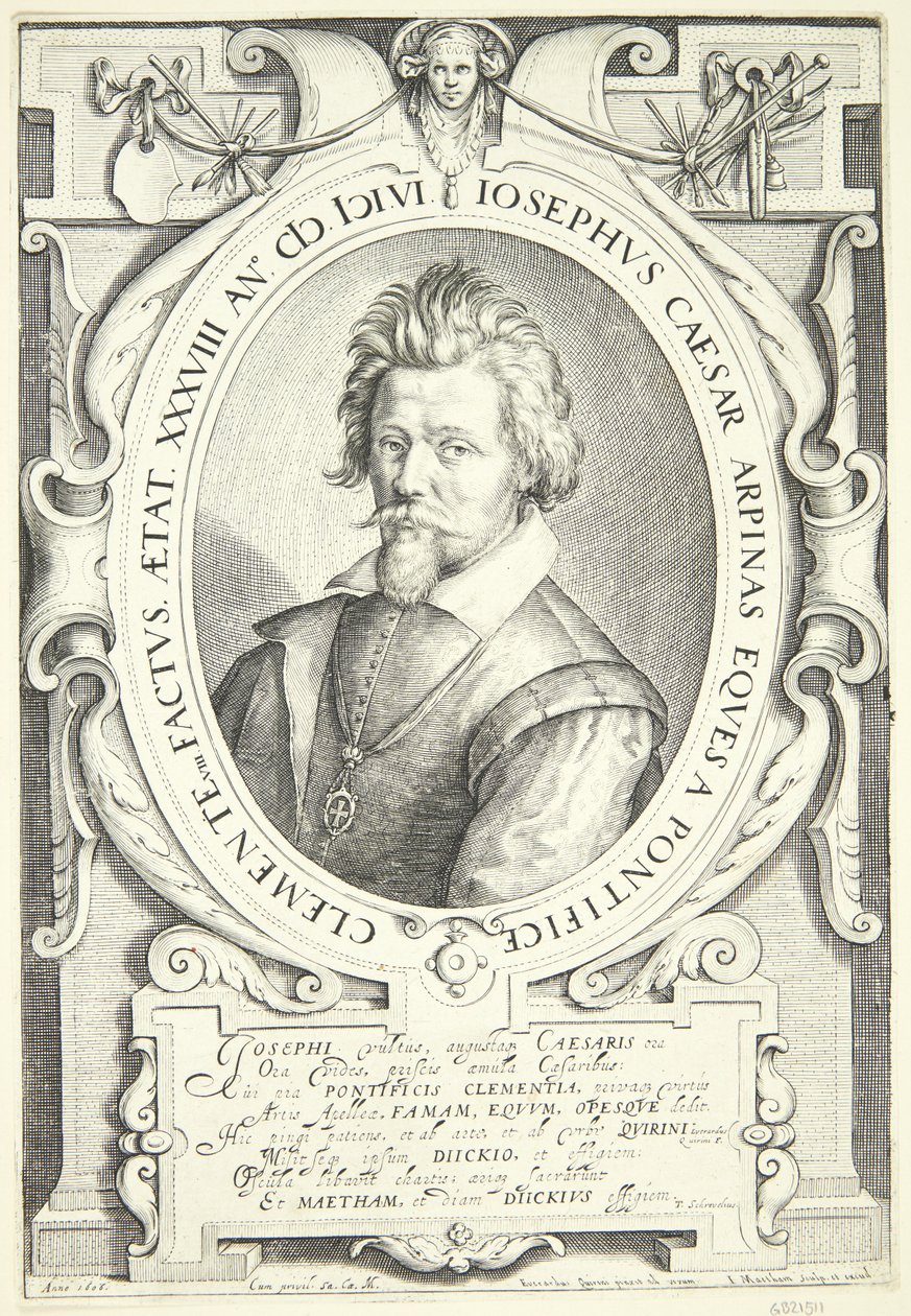 Portrait de Giuseppe Cesari - Jacob Matham